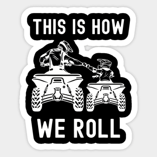 Atv Men'S Four Wheeler Off Road Dirt Biker Father Son Trail Sticker